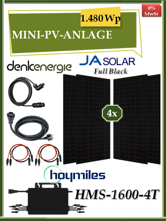 Mini-PV-Anlage 1.480Wp / 1.600W